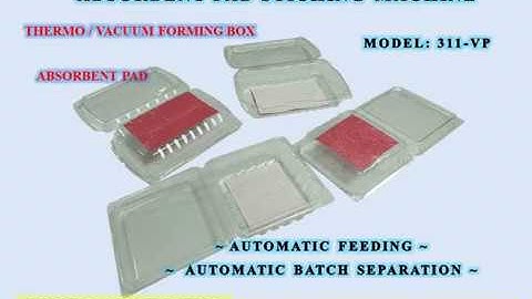 UNIMAX GROUP | Absorbent Pad Cutting & Sticking Machine for PET/PS Food/Meat/Fruit Carton/Box/Tray