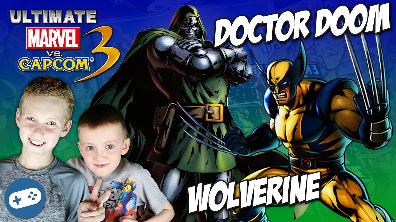 Wolverine and Doctor Doom Ultimate Marvel vs Capcom 3 PS4 Gameplay - No Swearing
