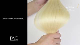 Dne Hair- Blonde Hair Hand Tied Hair Weft Extensions