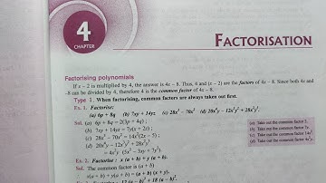 FACTORIZATION CHAPTER 4 EXERCISE 4 D CLASS 9 ICSE