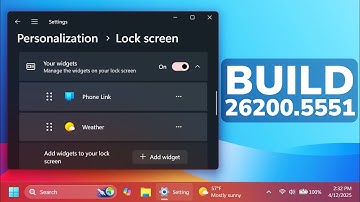 New Windows 11 Build 26200.5551 – New AI Features, New Desktop Icons, Custom Widgets and Fixes (Dev)