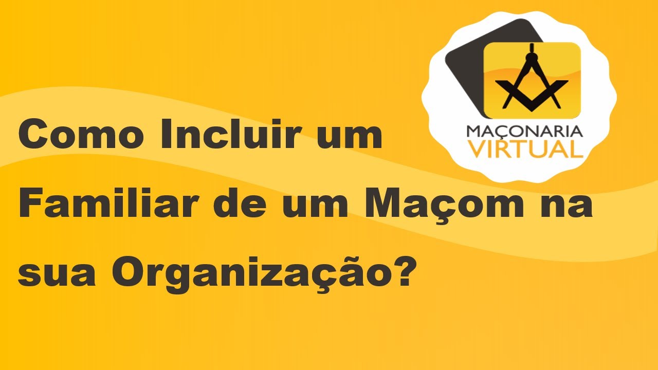 Como Incluir Um Familiar De Um Ma om Na Sua Organiza o YouTube