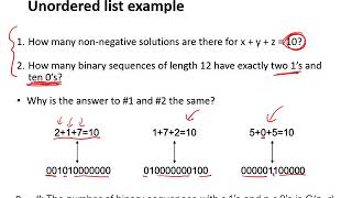 Lecture 16 - Part 1: More on Combinatorics