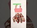 scrap fabric se इतनी cute dress 😍👌diy#shorts