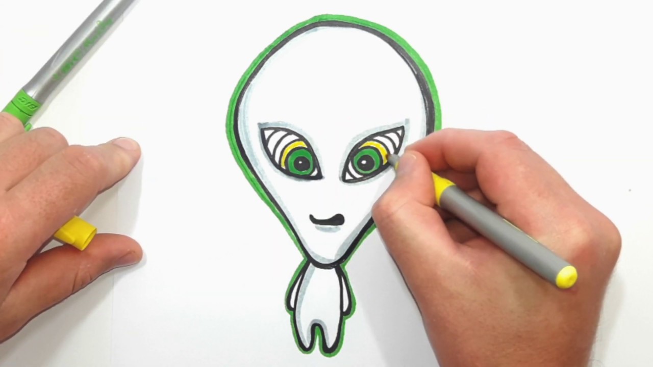 Como Desenhar Um Ovni Alienígena: Tutorial De Desenho Passo A Passo Fácil 
