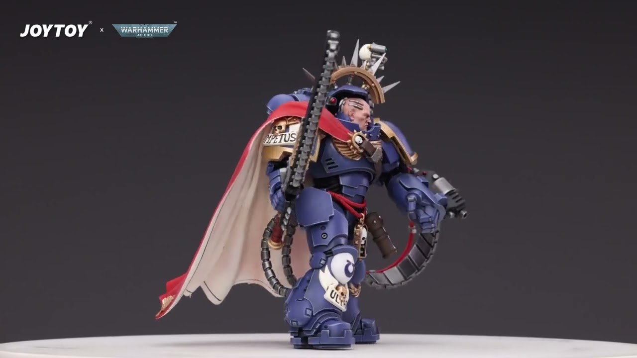 JOYTOY Warhammer 40k Ultramarines Captain in Gravis Armour - YouTube