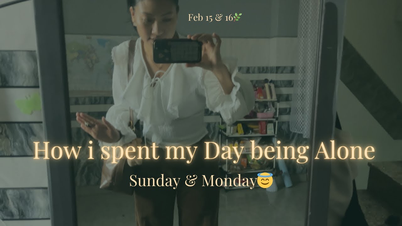 Staying alone diaries |how i spent my Sunday and Monday😇