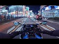 Tokyo Night Ride | GoPro Motorcycle POV Japan | Suzuki GSXR150