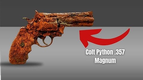 COLT Python .357 MAGNUM Gun Lighter |Full Rusty Restoration