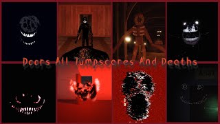 Doors [NEW UPDATE] Every single JUMPSCARES and OTHER DEATHS