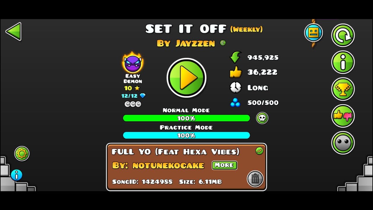 Set it off by Jayzzen | Geometry Dash Weekly Demon - YouTube