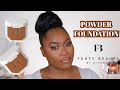 NEW FENTY BEAUTY SOFT MATTE POWDER FOUNDATION REVIEW + FIRST IMPRESSIONS 2020