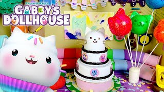 Crafting a Mini Cat Party in Gabby's Dollhouse! (DIY Kitty Cat Cake) | GABBY'S DOLLHOUSE screenshot 5