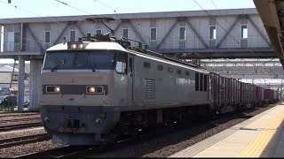 高速コンテナ列車 2087レ EF510−510(富山)銀ゴトー+コキ16両 清洲駅 通過 2023年5月11日(木)撮影