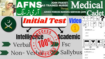 AFNS(Army Nursing) Initial Test Preparation |Verbal |Non-Verbal Tricks just 10 mins