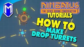 How To Make Drop Turrets Using The Factory - Nimbatus Gameplay Tutorials And How To Guides