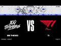 100 vs. T1 | Worlds Group Stage Day 3 | 100 Thieves vs. T1 (2021)