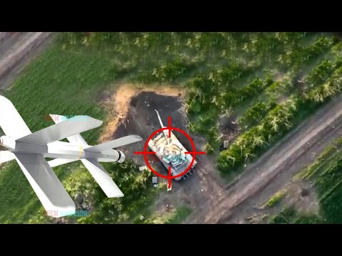 Here's Lancet - Russian Suicide Drone Brutally Destroys a Ukrainian Tank