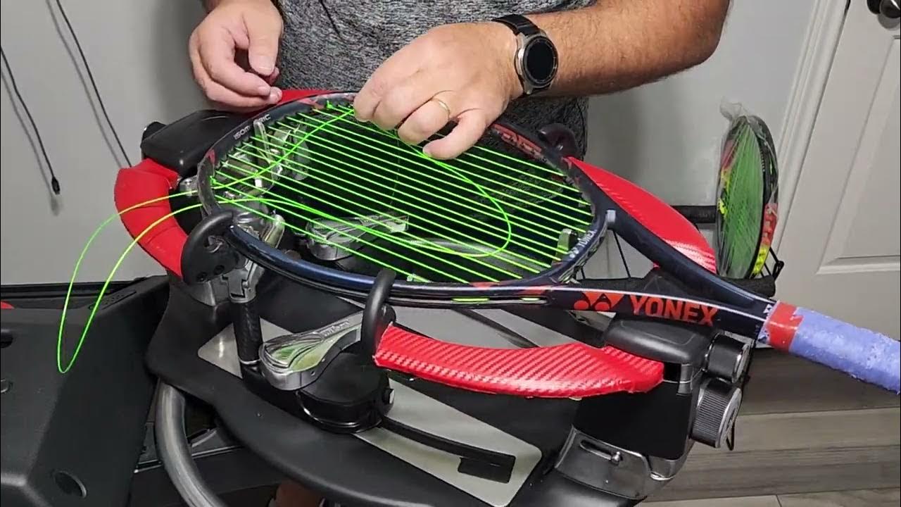 2018 Yonex Vcore Pro 97 step by step stringing instructions YouTube