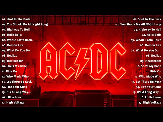 Playlist Top Song Of A C D C Hard Rock 💥💥💥 Greatest Hits Of ACDC 2021 class=