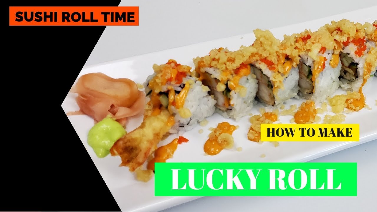 LUCKY ROLL - How To Make|Sushi Recipe|Yummy Roll| How to Roll Sushi ...