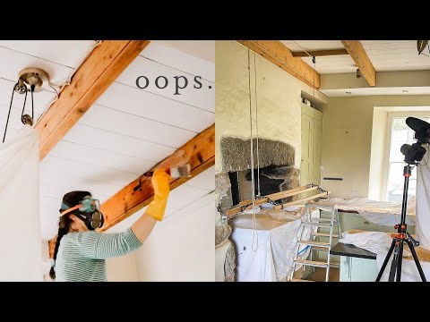 200 Year Old Kitchen Reno DIY GONE WRONG! Oops! KITCHEN RENO PART 3