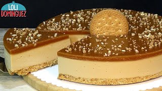 TARTA DE GALLETAS MARÍA Y CARAMELO, FÁCIL Y SIN HORNO. Loli Domínguez - Recetas paso a paso