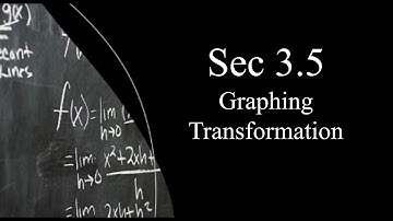 3.5 Graphing Transformation - Part 1