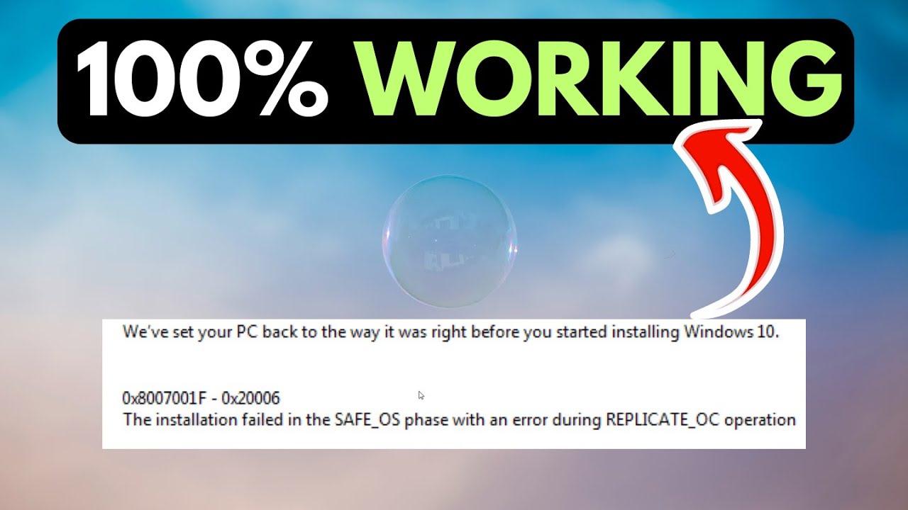Windows Update Error 0x8007001F 0x20006 on Windows 11 FIXED - YouTube