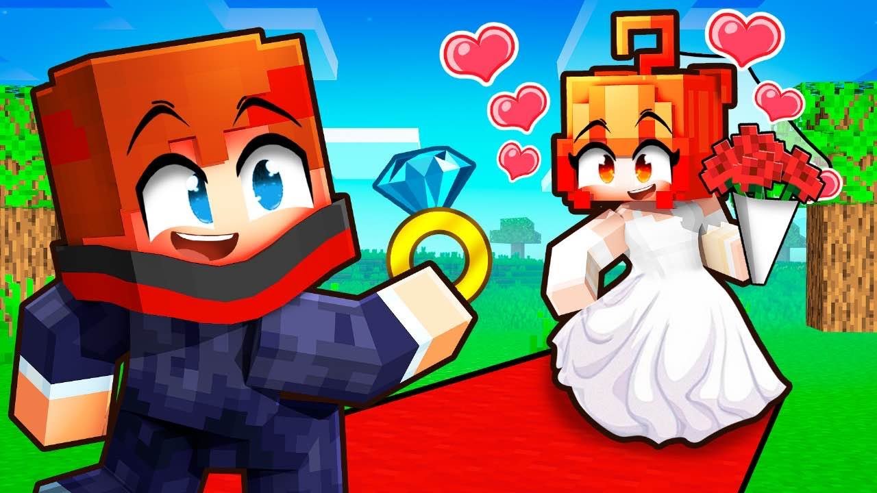 Talcado se marie avec sa Crush sur Minecraft !