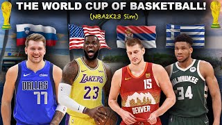 I had a WORLD CUP for Basketball on NBA2K23! (Live Simulation ...