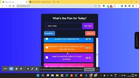 Coding ninjas | React Skill Test-2 | Todo App | frontend skill test