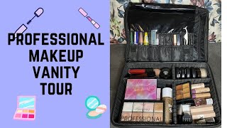 My professional makeup vanity tour | What’s in my professional makeup vanity | Highend brands