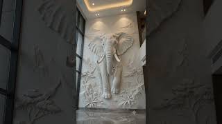 Massive elephant Wall Art Comes to Life in Luxury Hotel!