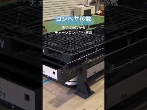 【自動移載】コンベヤを中継することで自動化ができます！#搬送ロボット #agv #amr #自動化が公開されている