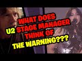 U2 stage manager reacts to the warning