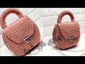 شنطه كروشيه هديه عيد الام . bag crochet.Bolso de ganchillo.Tığ işi çanta