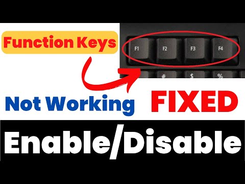 Function Keys Not Working in Windows 71011 HPDellLenovoAsusAcer Laptop Fn key disable enable by IT GURUJI