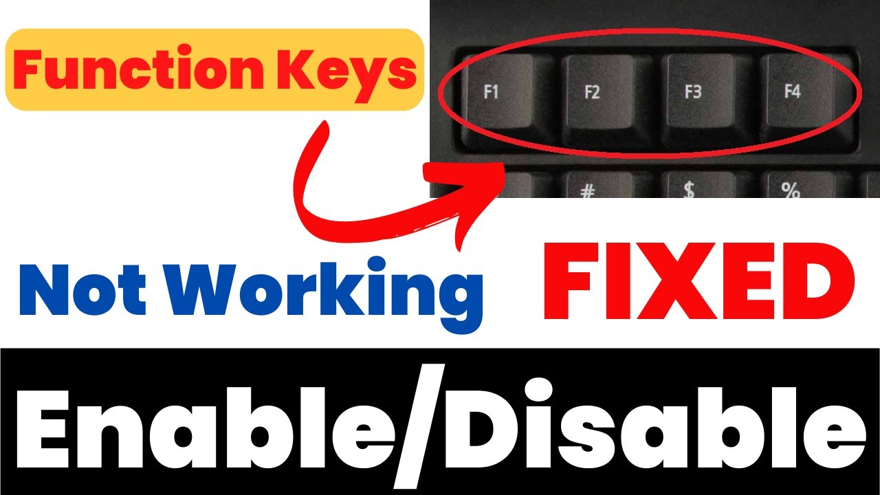 Function Keys Not Working In Windows 7 10 11 HP Dell Lenovo Asus Acer 