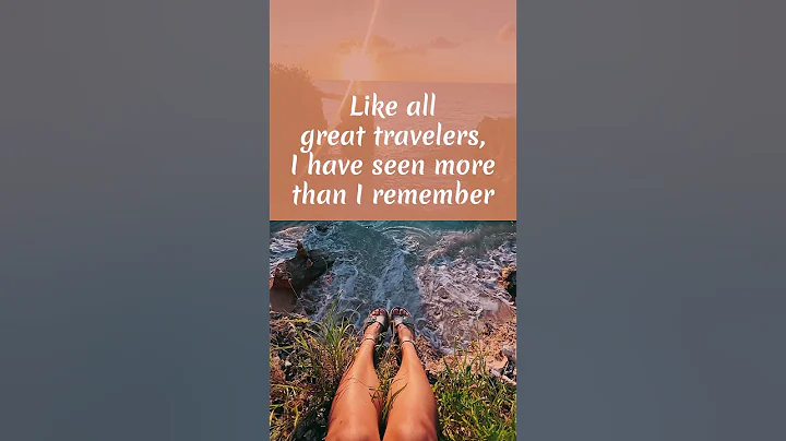 Travel Quotes #03 - The most beautiful quotes about travel and vacation