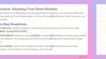 Handling click Events: Detecting Outside Clicks on Multiple Divs