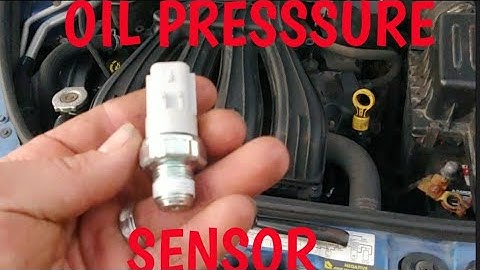 Easiest way to fix a pt cruiser oil pressure sensor/oil sending unit in 2 minutes
