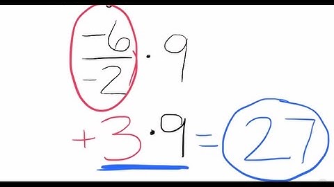 Answer: 27 Multiplying & dividing integers #19