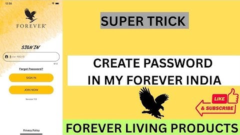 How to Create Password in My Forever India? | FLP India App | Forever Living Products #foreverliving