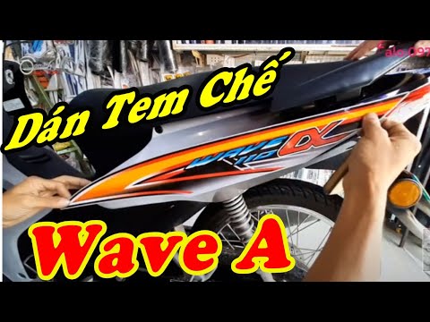 Video Cách Dán Tem Xe Wave Alpha 110 Cực Đẹp - youtube