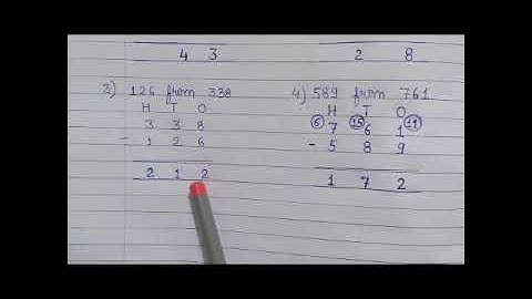 Class 3 | Subject- Maths | Chapter -5 | Exercise- 1,2 | Topic-Subtraction | 6/8/2020