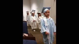 Leila&#39;s walk down the isle at Pre-k Graduation