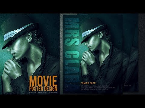 Photoshop Tutorial | Cyan Texture and Sharp Details For Movie Poster