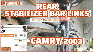 2003 Camry rear stabilizer bar links replacement.