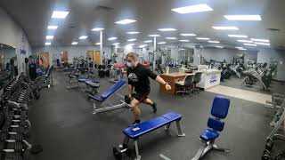 DB Contralateral Reverse Lunge